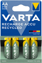 Varta: Recycle Laddningsbart batteri AA 2100 mAh 4-p