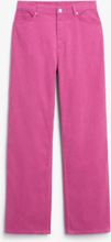 Yoko corduroy trousers high waist wide leg - Pink