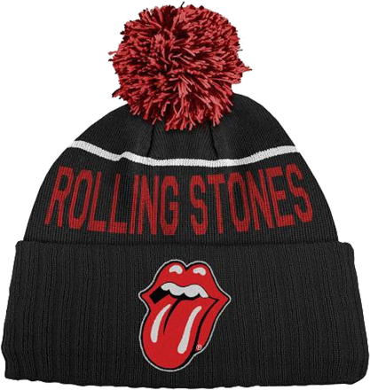 The Rolling Stones: Unisex Bobble Beanie Hat/Classic Tongue