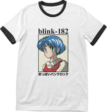 Blink-182: Unisex T-Shirt/Anime (Ringer) (Large)