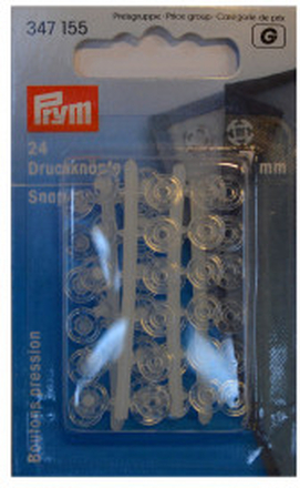 Prym Tryckknappar Transparent 7mm 24 st.