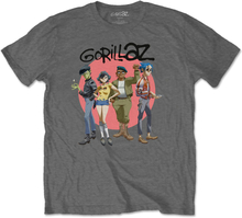 Gorillaz: Unisex T-Shirt/Group Circle Rise (X-Large)