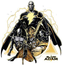 DC Black Adam Characters Unisex T-Shirt - White - XS