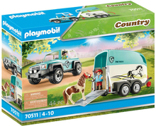 Playmobil - Car with pony trailer