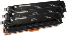 inkClub 3-pack svarta tonerkassetter THU770-3 ersätter CB540A
