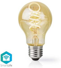 Nedis SmartLife LED vintage lampa | Wi-Fi | E27 | 360 lm | 4.9 W | Varm till cool vit | 1800 - 6500 K | Glas | Android- / IOS | Glödlampa | 1 st.