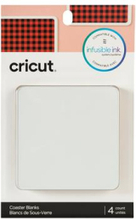 Cricut Infusible Ink Aluminium Coasters 4-pack (White, Square)