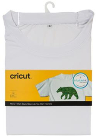 Cricut Infusible Ink Men"'s White T-Shirt (L)