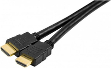 EXC High Speed HDMI cord with Ethernet+gold | HDMI - HDMI | Max 4096x2160 24Hz | Black | 5m