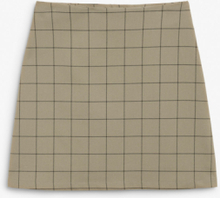 A-line mini skirt - Brown