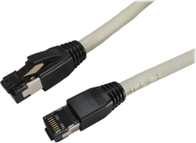 MicroConnect - Patch-kabel - RJ-45 (hane) till RJ-45 (hane) - 5 m - S/FTP - CAT 8.1 - halogenfri, hakfri - grå
