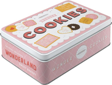 Plåtbox platt Retro / Wonder Cookies