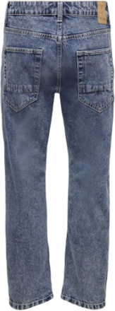 ONLY & SONS Edge Herren Loose Fit weit geschnittene Jeans Hose 22022399 Mittel-Blau