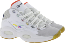 Reebok Herren Basketball-Schuhe coole Mid-Top Sneaker Question Mid Weiß/Grau