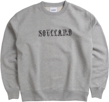 soulland Herren Crewneck Sweater nachhaltiger Pullover Circus Logo Sweatshirt Grau