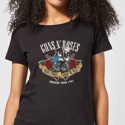Guns N Roses Here Today... Gone To Hell Damen T-Shirt - Schwarz - L