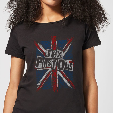 Sex Pistols Union Jack Women's T-Shirt - Black - XL