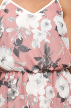 Laura Scott Kleid Spaghetti-Kleid wunderschönes Damen Sommer-Kleid mit Blumen-Muster Rosa