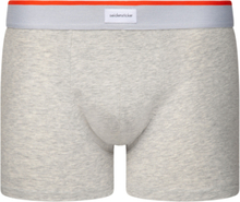 3er Pack seidensticker Cotton Flex Boxer Trunk Herren Boxershorts mit Logo-Bund 12.200026 Navy/Grau/Orange