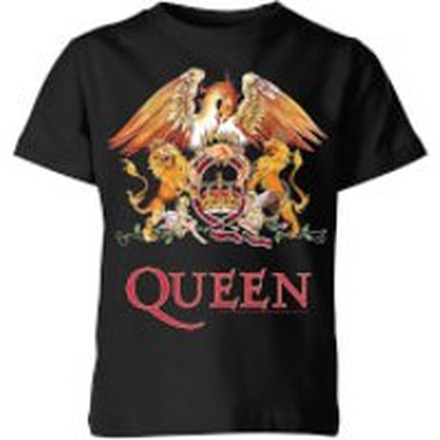 Queen Crest Kids' T-Shirt - Black - 5-6 Years