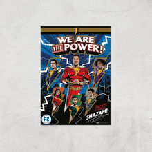 Shazam! Fury of the Gods We Are The Power! Giclee Art Print - A4 - Print Only