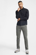 Calvin Klein Skjorte Cotton Linen Chest Pocket Shirt Svart