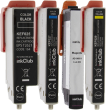 inkClub Multipack bläckpatroner - ersätter Epson 26XL BK/C/M/Y KEF02-4 ersätter T2636