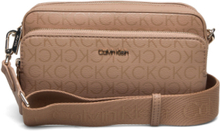 Ck Must Camera Bag Lg Epi Mono Bags Crossbody Bags Beige Calvin Klein*Betinget Tilbud