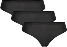 Softstretch Thong 3 Packs Designers Panties Thong Black CHANTELLE