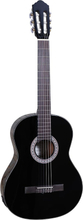 Santana B8 BK EQ LEFT v2 spansk-gitar, venstrehendt sort