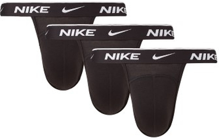 Nike 3P Everyday Cotton Stretch Jockstrap Schwarz Baumwolle Medium Herren