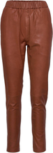 Pant Trousers Leather Leggings/Bukser Brun DEPECHE*Betinget Tilbud