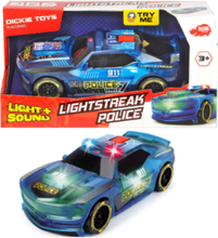 Dickie - Lightstreak Police Toys Toy Cars & Vehicles Toy Cars Police Cars Blue Dickie Toys