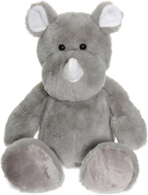 Teddy Wild Rhinoceros Toys Soft Toys Stuffed Animals Grå Teddykompaniet*Betinget Tilbud