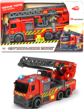 Dickie - City Fire Ladder Truck Toys Toy Cars & Vehicles Toy Cars Fire Trucks Red Dickie Toys