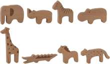 Bianca Toy Animal Pack Of 8 Toys Playsets & Action Figures Wooden Figures Multi/mønstret Bloomingville*Betinget Tilbud