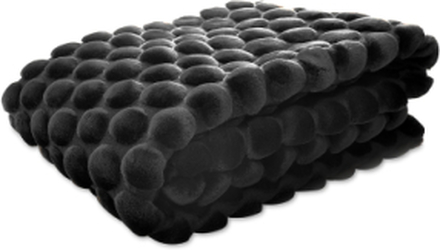 Egg Throw 130X170Cm Home Textiles Cushions & Blankets Blankets & Throws Black Ceannis