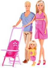Steffi Love Famile Toys Dolls & Accessories Dolls Multi/mønstret Simba Toys*Betinget Tilbud