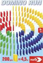 Domino Run 200 Bricks Toys Puzzles And Games Games Domino Multi/mønstret Noris*Betinget Tilbud