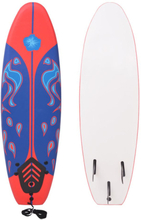 vidaXL Tavola da Surf Blu e Rossa 170 cm