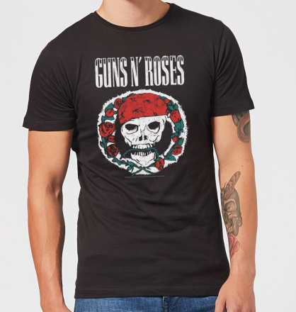 Guns N Roses Circle Skull Herren T-Shirt - Schwarz - XXL