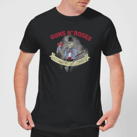Guns N Roses Jungle Skeleton Men's T-Shirt - Black - XXL - Black