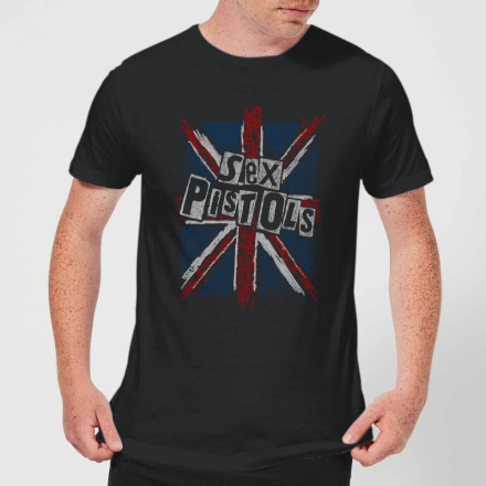 Sex Pistols Union Jack Herren T-Shirt - Schwarz - XL
