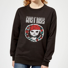 Guns N Roses Circle Skull Women's Christmas Jumper - Black - XS - Black