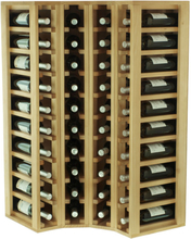 Winerex DIA - hjørne - 40 flasker Brunbeiset furu