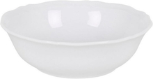 Skål Feuille Porcelæn Hvid (ø 13 x 4 cm)