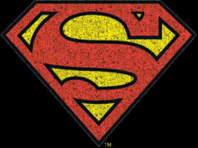 Originals Official Superman Crackle Logo Men's T-Shirt - Black - 3XL