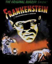 Universal Monsters Frankenstein Vintage Poster Men's T-Shirt - Black - 3XL