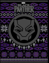Marvel Avengers Black Panther Men's Christmas T-Shirt - Black - 3XL
