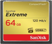 Sandisk Extreme Cf UDMA7 64GB - 120MB/S, 85MB/S Write